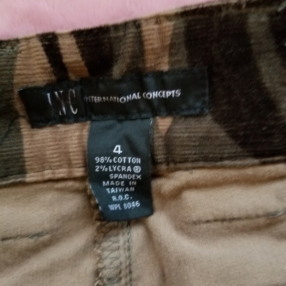 Inc corduroy cargo pants sz 4 - Picture 2 of 6